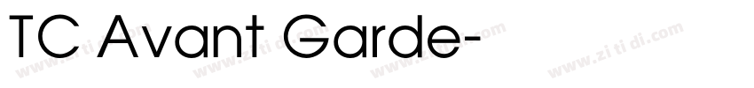 TC Avant Garde字体转换